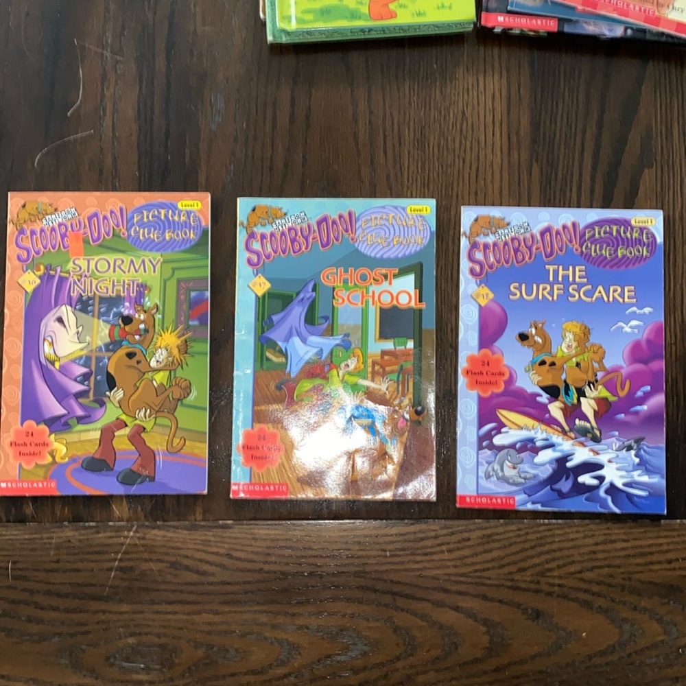 Cartoon Network BUNDLE of 3 Scooby Doo Picture Club Books